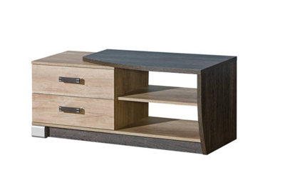 Arte Romero R3 Tv Cabinet RightContemporary Style In Oak CanyonH505mm W1200mm D460mm from B&Q