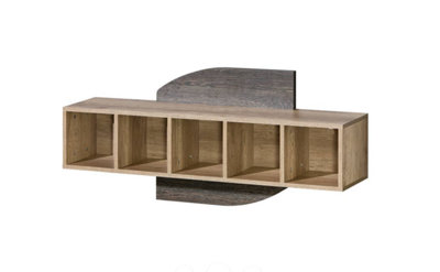 Arte Romero R10 Modern Wall PanelElegant Storage In Oak CanyonH550mm W1200mm D250mm from B&Q