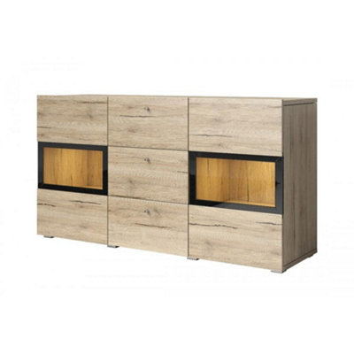 Arte Baros 26 Sideboard Cabinet In Oak San RemoW1320mm X H700mm X D390mm from B&Q