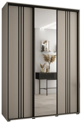 B&Q -  Elegant Dakota Vii Sliding Door Wardrobe 1700mmSpacious Storage With Mirrored DoorHanging RailsAnd Shelves H2350mm D600mm