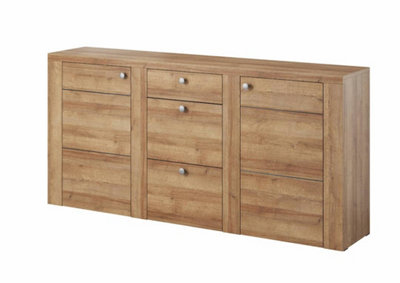 Arte Stylish Larona 25 Sideboard Cabinet 1760mm In Oak RivieraElegant Storage Solution H850mm D370mm from B&Q