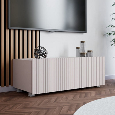 Arte Warm Sophistication With The Kolder Tv Cabinet 1000mm X 340mm X 410mm In Elegant Cashmere from B&Q