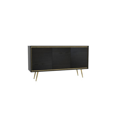 Arte Make A Bold Statement With The Tori 1 Sideboard Cabinet (1500mm X 800mm X 400mm) In Striking Black Graphite from B&Q