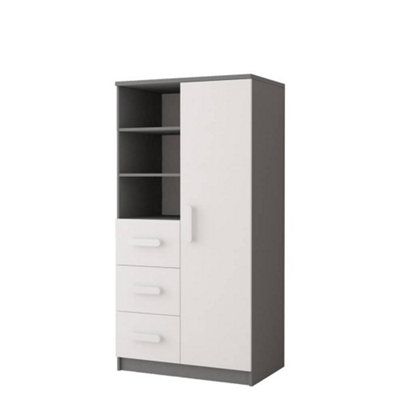 Arte All-White Sideboard H1600mm W800mm D400mmMinimalist Design For Versatile Interiors from B&Q