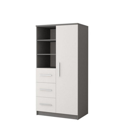 Arte Sophisticated Grey Matt Tall Cabinet H1600mm W800mm D400mmStylish Storage For Contemporary Homes from B&Q