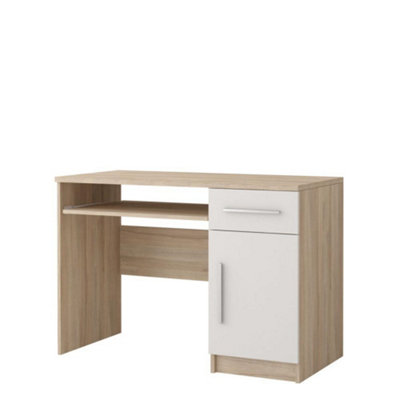 Arte Warm Oak Sonoma Computer Desk H760mm W1100mm D500mmNatural Elegance For Cosy Home Offices from B&Q