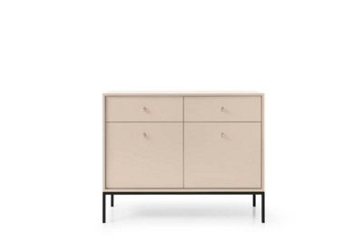 Arte Elegant Mono Sideboard Cabinet H830mm W1040mm D390mm In BeigeVersatile Storage With Modern Flair from B&Q