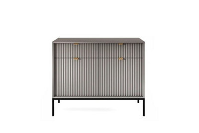 Arte Elegant Nova Sideboard Cabinet H830mm W1040mm D390mm In Grey MattVersatile Storage Solution from B&Q