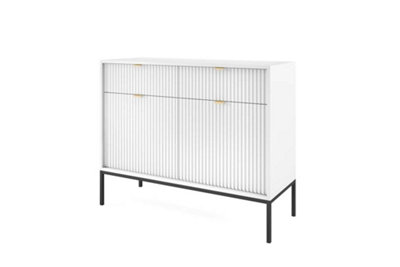 Arte Elegant Nova Sideboard Cabinet H830mm W1040mm D390mm In White MattSleek Storage Solution from B&Q