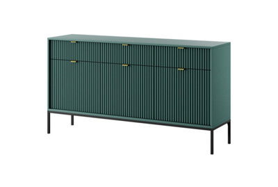 Arte Elegant Nova Large Sideboard Cabinet H830mm W1540mm D390mm In GreenStylish Storage Solution from B&Q