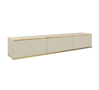 Arte Elegant Moro Floating Tv Cabinet H300mm W1750mm D320mm In BeigeModern Entertainment Center from B&Q