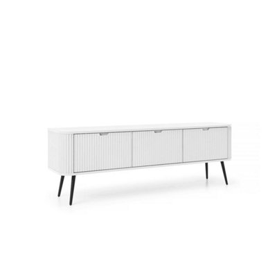 Arte Radiant Zova Tv Cabinet H560mm W1680mm D390mm In Pristine WhiteLuminous Media Sanctuary from B&Q