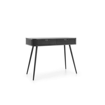 B&Q -  Sophisticated Zova Desk H800mm W1030mm D490mm In Midnight BlackSleek Workspace Solution
