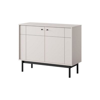 Arte Luxurious Japandi Sideboard Cabinet H840mm W1040mm D390mm In Cashmere - Refined Storage Sanctuary from B&Q