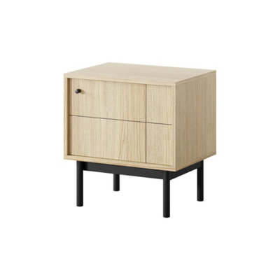 Arte Natural Japandi Cabinet H570mm W540mm D390mm In Oak LineaOrganic Storage Marvel from B&Q