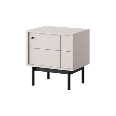 Arte Elegant Japandi Cabinet H570mm W540mm D390mm In CashmereCompact Storage Solution from B&Q