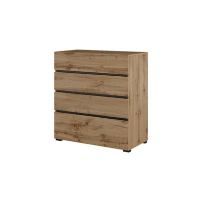 Arte Kross 80Cm Dresser In Rustic Oak WotanCharming Storage For Cosy Interiors from B&Q