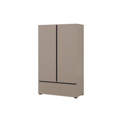 Arte Kross Tall Cabinet In Rich CongoElegant 89Cm Wide Highboard With Multi-Functional Storage from B&Q
