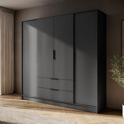 Arte  Sleek Graphite Kelly Wardrobe: 206Cm Of Contemporary Storage For Stylish Homes from B&Q