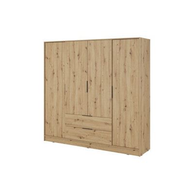 Arte Rustic Oak Artisan Kelly Wardrobe: 206Cm Of Natural Charm For Spacious Interiors from B&Q