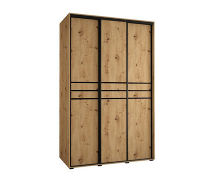 Arte Rustic Oak Artisan Sliding Wardrobe W160Cmh205Cmd60CmStylish Storage With Natural Charm from B&Q
