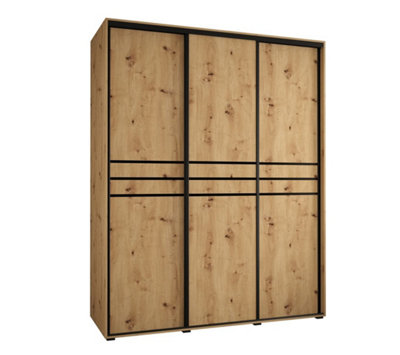 Arte Elegant Oak Artisan Sliding Wardrobe W190Cm H205Cm D60CmVersatile Storage With Natural Charm from B&Q