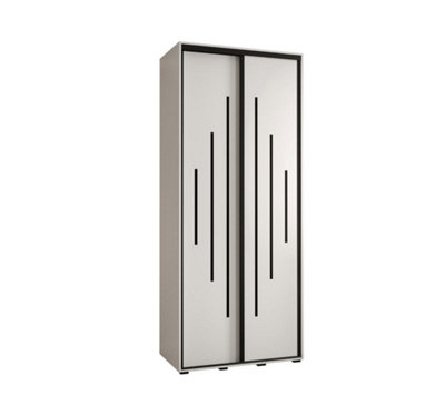 Arte Cannes Xii Sliding Door Wardrobe W120CmBright White Storage For Contemporary Living from B&Q