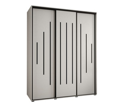 Arte Cannes Xii Sliding Door Wardrobe W190CmBright White Storage For Contemporary Living from B&Q