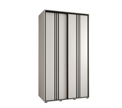 Arte Cannes Vi Sliding Door Wardrobe In WhitePremium Laminated BoardPvc-Finished EdgesW140Cm X H205Cm X D60Cm from B&Q