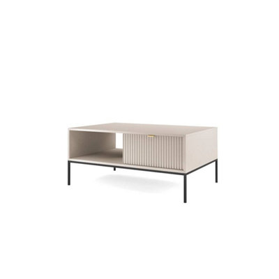 B&Q -  Nova Coffee Table In CashmerePremium Laminated BoardW104Cm X D60Cm X H40Cm