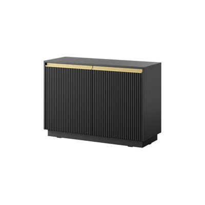 Arte  Sleek Black Royal Sideboard Cabinet H71Cm W104Cm D39CmCompact Storage Solution from B&Q