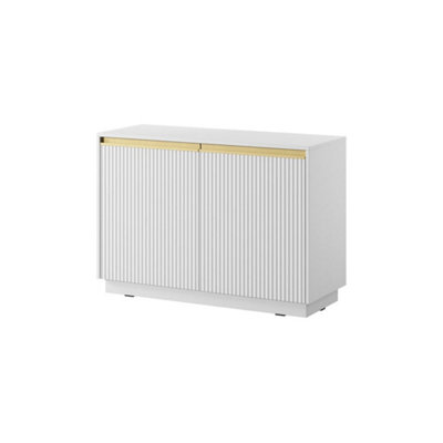Arte Contemporary White Royal Sideboard Cabinet H71Cm W104Cm D39CmMinimalist Storage For Tight Spaces from B&Q