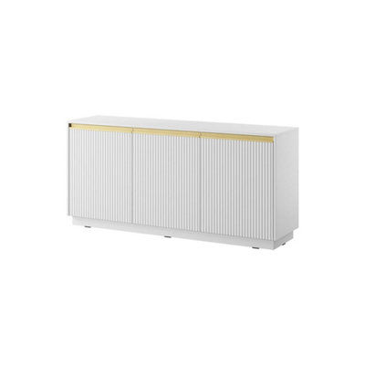 Arte Contemporary White Royal Sideboard Cabinet H71Cm W154Cm D39CmMinimalist Storage Solution from B&Q