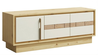 B&Q -  Contemporary Tv Cabinet H49 X W130 X D37CmCable Management And Ample Storage