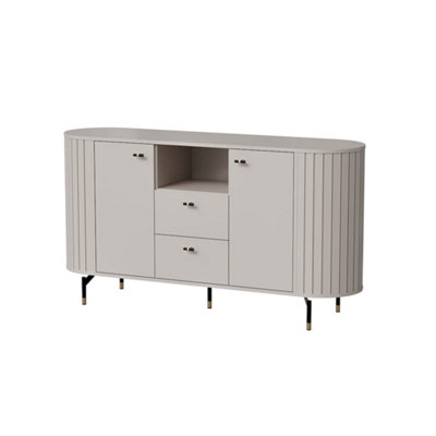Arte Sleek Zante 2 Cashmere Sideboard Cabinet 1500mm X 810mm X 400mmContemporary Storage Solution from B&Q