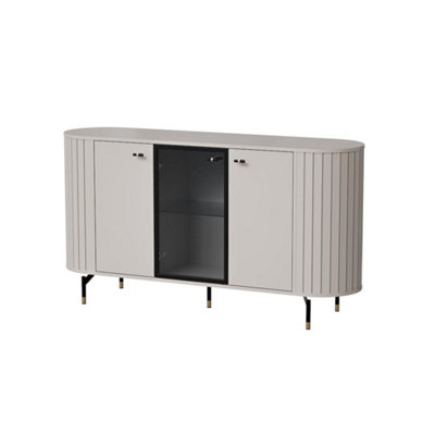 Arte Elegant Zante 3 Cashmere Display Sideboard Cabinet 1500mm X 810mm X 400mmVersatile Storage Solution from B&Q