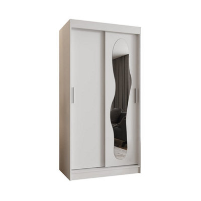 Arte Stunning White Ultra Sliding Door Wardrobe 1000mm X 2000mm X 620mmElegant Storage Solution from B&Q