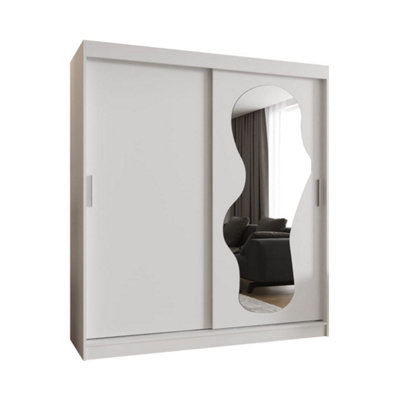 Arte Stylish White Ultra Sliding Door Wardrobe 1800mm X 2000mm X 620mmVersatile Storage Solution from B&Q