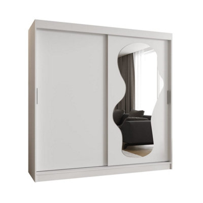Arte Bright White Ultra Sliding Door Wardrobe 2000mm X 2000mm X 620mmSleek Storage Solution from B&Q