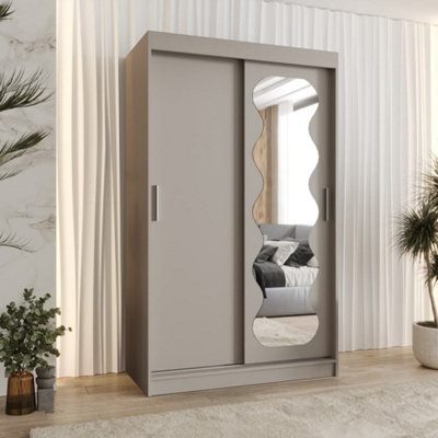 Arte Luxurious Creamy Cashmere Spoti Sliding Door Wardrobe 1200mm X 2000mm X 620mmAn Elegant And Refined Storage Solution from B&Q