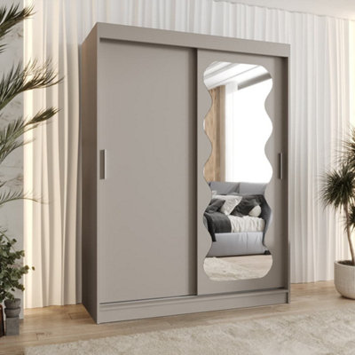 Arte Creamy Cashmere Spoti Sliding Door Wardrobe 1500mm X 2000mm X 620mmAn Elegant Storage Solution from B&Q
