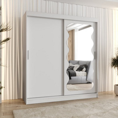 Arte Pristine White Spoti Sliding Door Wardrobe 1800mm X 2000mm X 620mmA Luminous And Spacious Storage Solution from B&Q