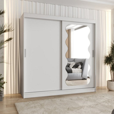 Arte Pristine White Spoti Sliding Door Wardrobe 2000mm X 2000mm X 620mmA Bright And Elegant Storage Essential from B&Q