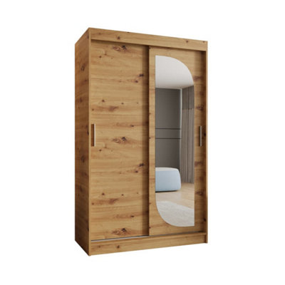 Arte Refined Oak Artisan Lucy Sliding Door Wardrobe 1200mm X 2000mm X 620mmAn Exquisite Natural Storage Solution from B&Q