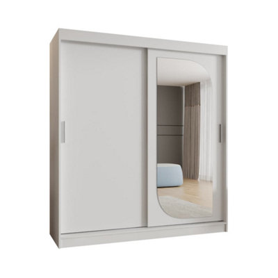 Arte Luminous White Lucy Sliding Door Wardrobe 1800mm X 2000mm X 620mmA Bright And Elegant Storage Essential from B&Q