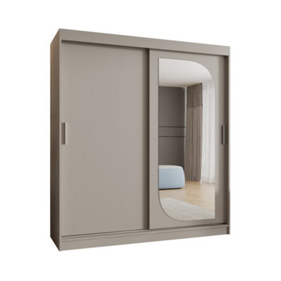 Arte Luxurious Creamy Cashmere Lucy Sliding Door Wardrobe 1800mm X 2000mm X 620mmAn Elegant Storage Solution from B&Q