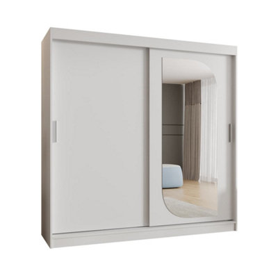 Arte Luminous White Lucy Sliding Door Wardrobe 2000mm X 2000mm X 620mmA Bright And Sophisticated Storage Solution from B&Q