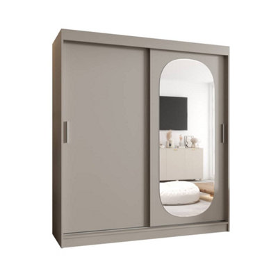 Arte Creamy Cashmere Royal Sliding Door Wardrobe 1800mm X 2000mm X 620mmAn Elegant Storage Sanctuary from B&Q