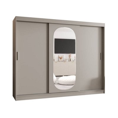Arte Cashmere Finish Wardrobe W250Cm H200CmSereneSpace-Saving Storage from B&Q