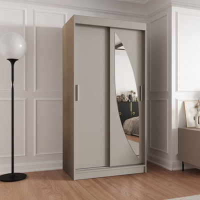Arte Cashmere Sliding Wardrobe W100Cm X H200Cm X D62CmWarmSpace-Saving Storage from B&Q